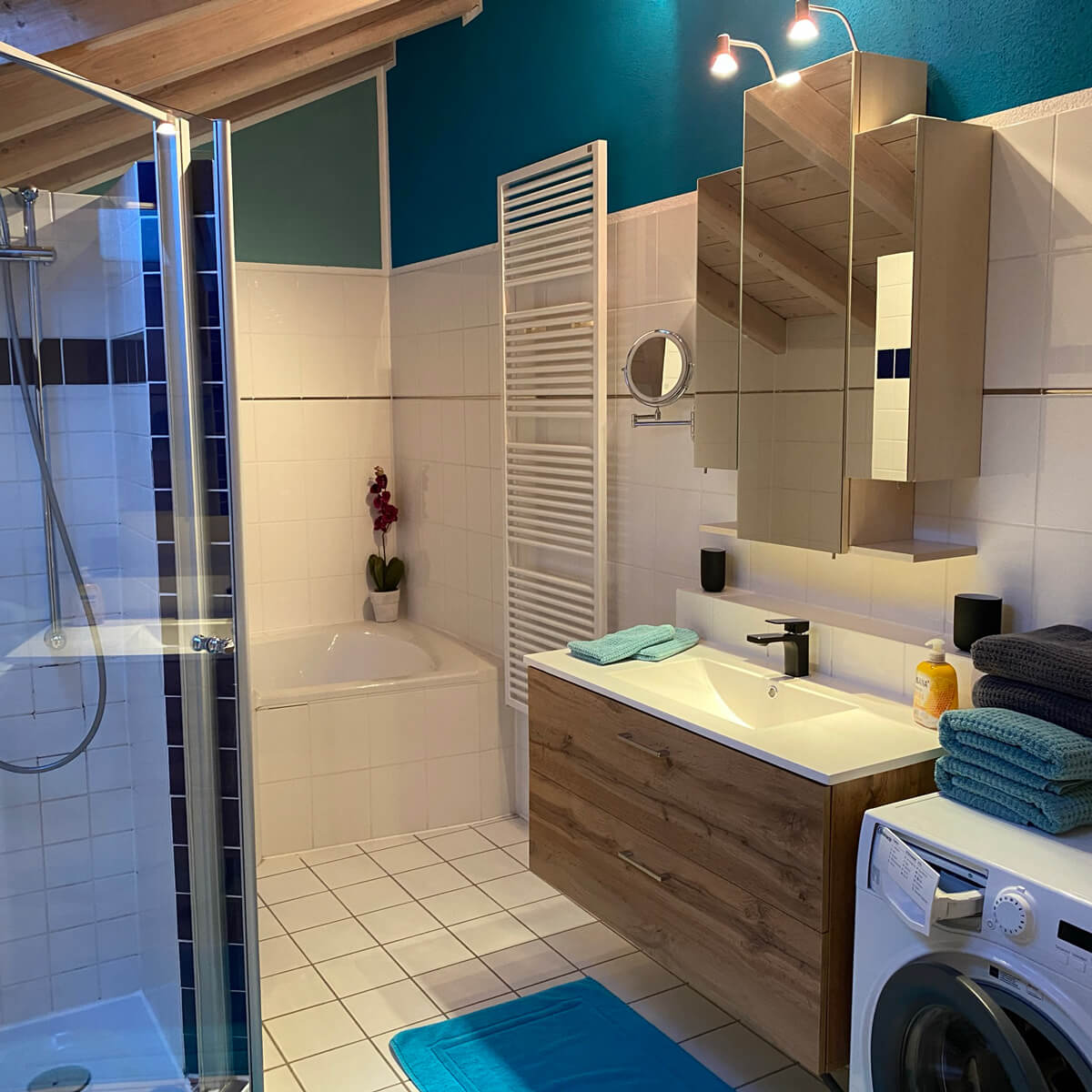 Ferienwohnung-Assling-Whirlpool-Badewanne-mit-Massagedüsen